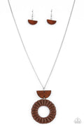 Homespun Stylist - Brown Paparazzi Necklace (PZ-5085)