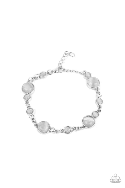 Storybook Beam - White Paparazzi Bracelet (PZ-3904)
