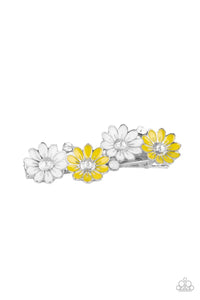 Ok, BLOOMER - Yellow Hair Clip - Paparazzi Accessories (PZ-2352)