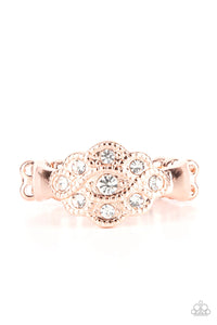 Floral Frou-Frou - Copper Ring - Paparazzi Accessories (T34)