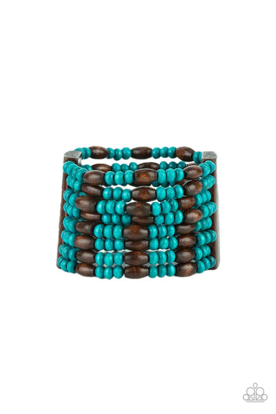 Tropical Nirvana - Blue Paparazzi Bracelet (PZ-5344)