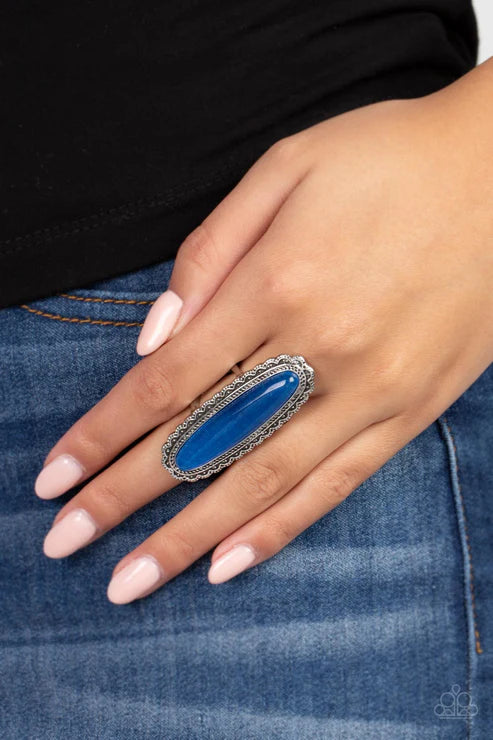 Eco Equinox - Blue Paparazzi Ring (T27)