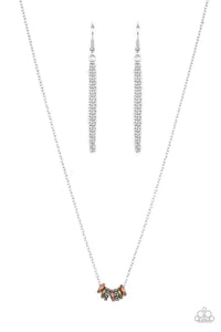 Dainty Dalliance - Multi Paparazzi Necklace (PZ-2916)