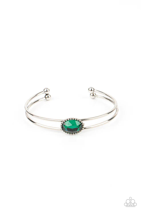 Magnificently Mesmerized - Green Paparazzi Bracelet (PZ-5230)