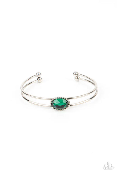 Magnificently Mesmerized - Green Paparazzi Bracelet (PZ-5230)