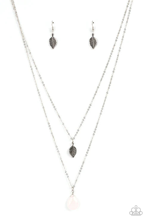 Natural Essence - Pink Paparazzi Necklace (PZ-5266)
