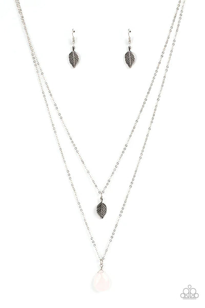 Natural Essence - Pink Paparazzi Necklace (PZ-5266)