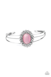 Prismatic Flower Patch - Pink Paparazzi Bracelet (PZ-3874)