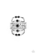 Layer On The Luster - Black Paparazzi Ring (T105)