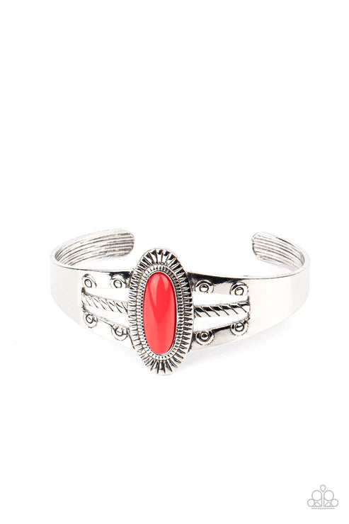 Wanderlust Walkabout - Red Paparazzi Bracelet (PZ-5759)