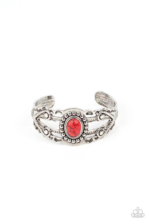 Sonoran Soul Searcher - Red Paparazzi Bracelet (PZ-5663)