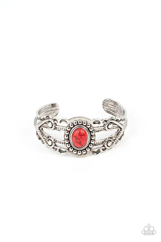 Sonoran Soul Searcher - Red Paparazzi Bracelet (PZ-5198)