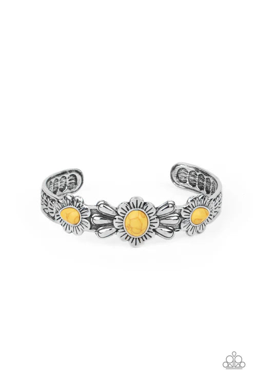 Winslow Walkabout - Yellow Paparazzi Bracelet