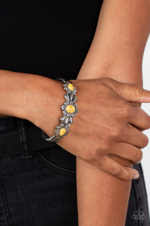 Winslow Walkabout - Yellow Paparazzi Bracelet