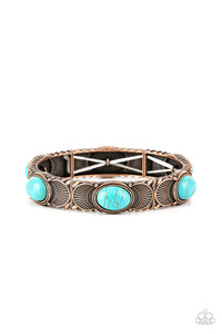 Desert Skyline - Copper Paparazzi Bracelet (PZ-5493)