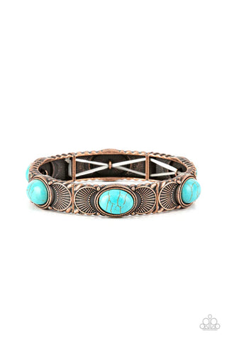 Desert Skyline - Copper Paparazzi Bracelet (PZ-5493)