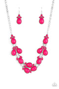 Botanical Banquet - Pink Paparazzi Necklace  (PZ-540)