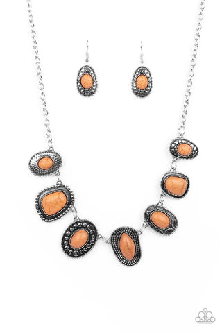 Albuquerque Artisan - Brown Paparazzi Necklace (PZ-5110)