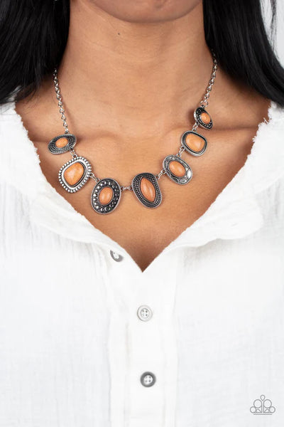 Albuquerque Artisan - Brown Paparazzi Necklace (PZ-5110)