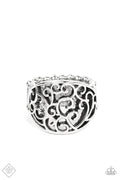 Dreamy Date Night - Silver Paparazzi Ring (T13)