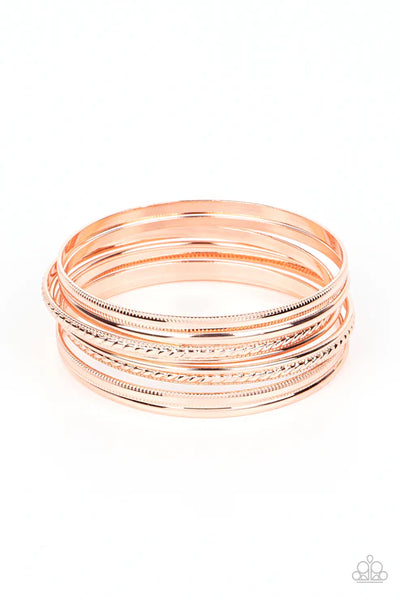 Stackable Shimmer - Copper Paparazzi Bracelet