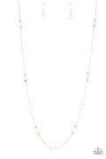 Keep Your Eye on the BALLROOM - Blue Paparazzi Necklace