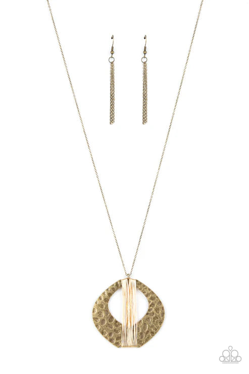 State of the ARTISAN - Brass Paparazzi Necklace (PZ-5094)