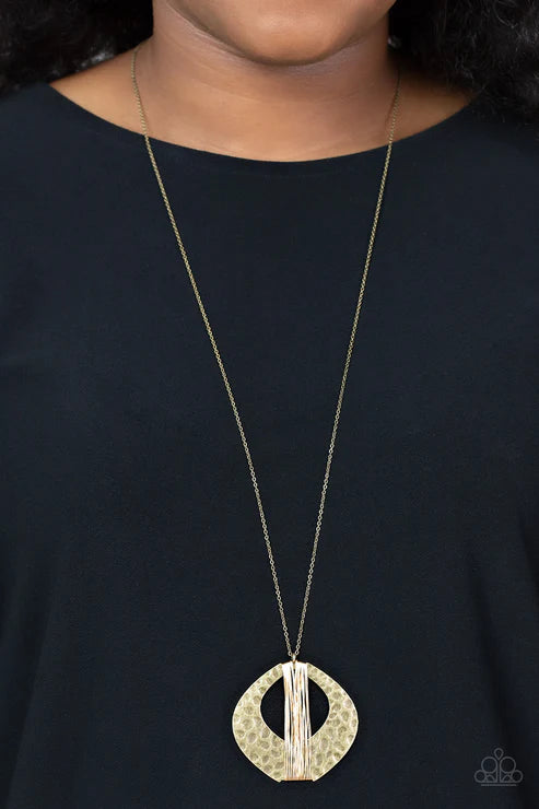 State of the ARTISAN - Brass Paparazzi Necklace (PZ-5094)