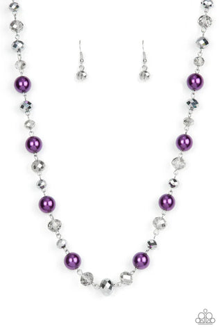 Decked Out Dazzle - Purple Paparazzi Necklace (PZ-102)