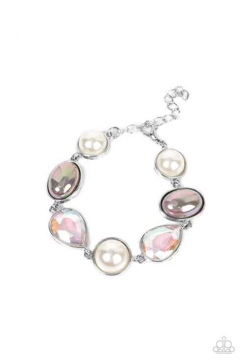 Nostalgically Nautical - Silver Paparazzi Bracelet (PZ-5468)