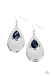Tranquil Trove - Blue Paparazzi Earrings (PZ-2105)