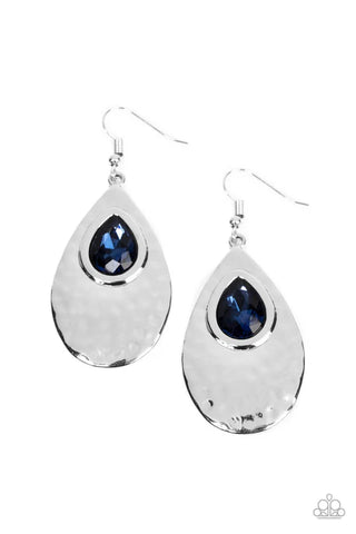 Tranquil Trove - Blue Paparazzi Earrings (PZ-2105)