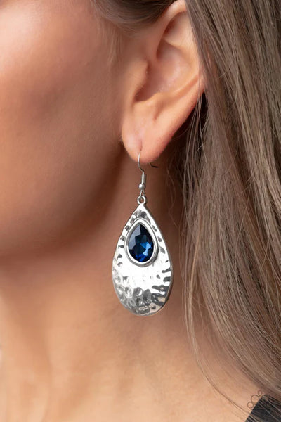 Tranquil Trove - Blue Paparazzi Earrings
