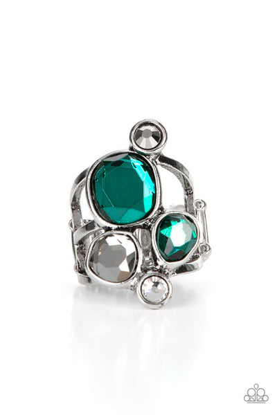 Demandingly Duchess - Green Paparazzi Ring (T17)