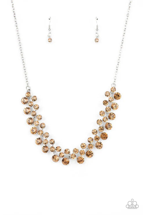 Won The Lottery - Brown Paparazzi Necklace