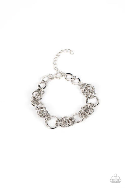 Big City Chic - Silver Paparazzi Bracelet (PZ-5466)