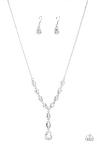 Park Avenue A-Lister - White Paparazzi Necklace (PZ-4391)