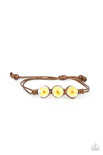 Prairie Persuasion - Yellow  Paparazzi Bracelet (PZ-828)