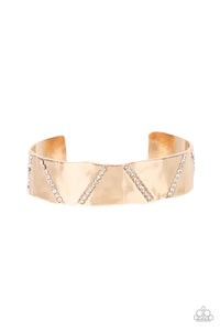 Couture Crusher - Gold Paparazzi Bracelet (PZ-5728)