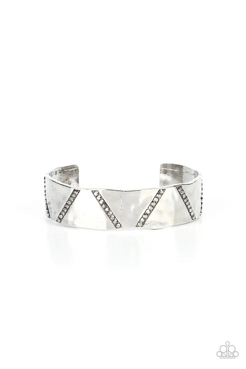 Couture Crusher - Silver Paparazzi Bracelet (PZ-3695)