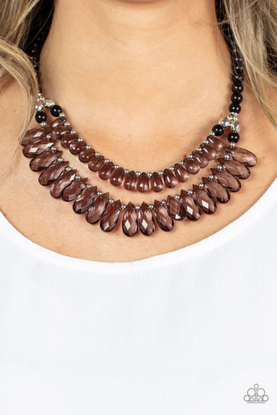 All Across the GLOBETROTTER - Black Paparazzi Necklace (S047)