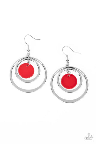 Mai Tai Tango - Red Paparazzi Earrings