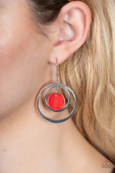 Mai Tai Tango - Red Paparazzi Earrings