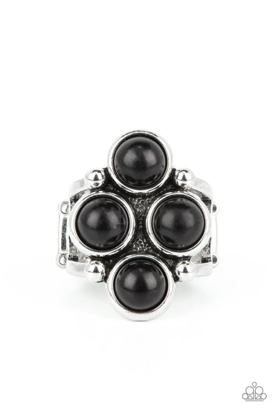 Tucson Tour - Black Ring - Paparazzi Accessories (T15)