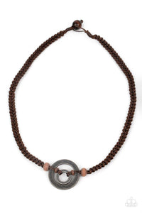 Rural Reef - Brown Paparazzi Necklace (PZ-3268)