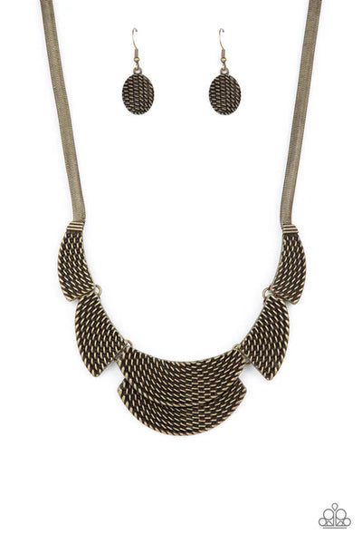 Empress Empire - Brass Paparazzi  Necklace