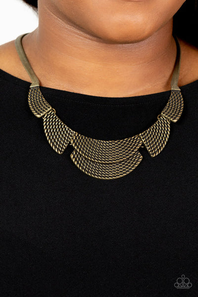 Empress Empire - Brass Paparazzi  Necklace