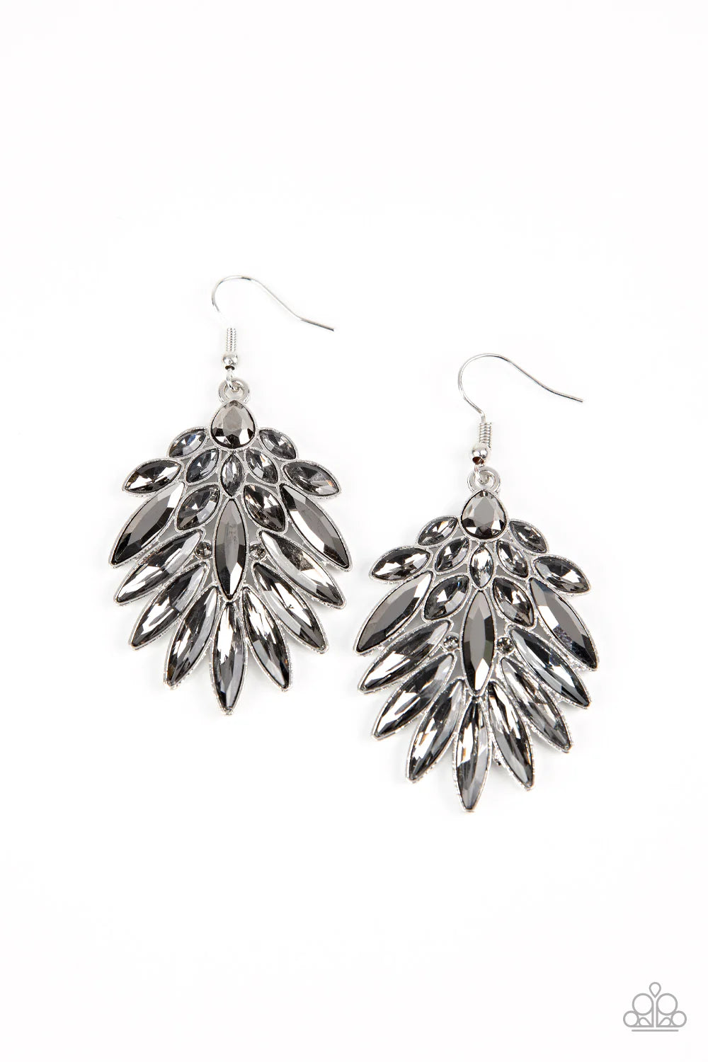 COSMIC-politan - Silver Paparazzi Earrings (PZ-1273)