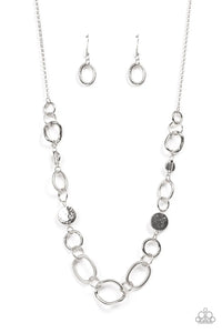 Industrial Intentions - Silver Paparazzi Necklace (PZ-5244)