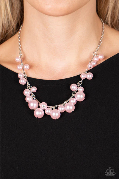 Tearoom Gossip - Pink Paparazzi Necklace